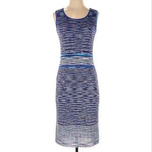 Jones New York Midi Length Bodycon Striped Dress Size XS Sleeveless NEW $119
